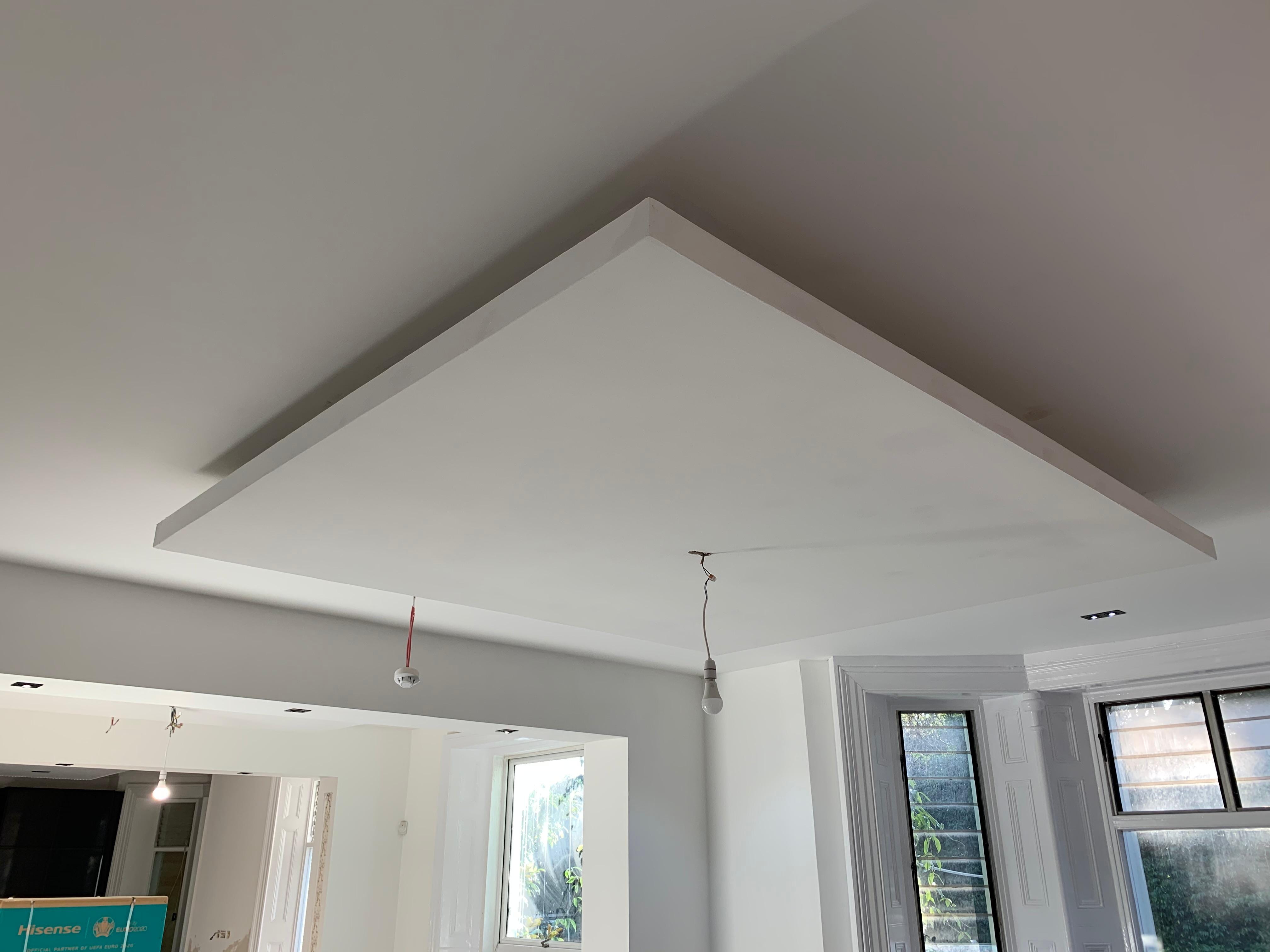 Media wall alcove with recessed lighting by KCL Interiors